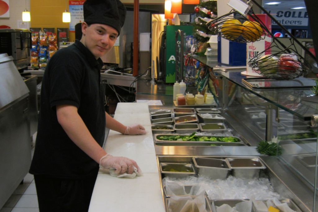 Supported internship experience for an OPTIONS student